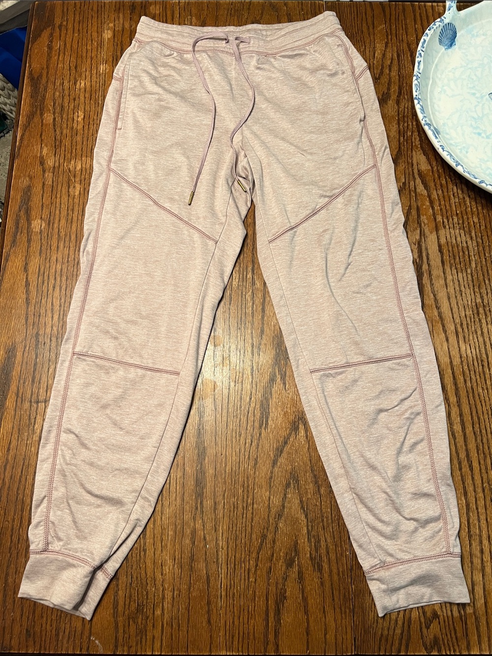 American Eagle Outfitters stretch Waist Mid Rise Pale Pink Jogger Sweatpants